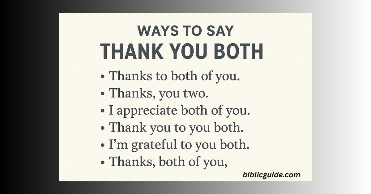 25 Ways to Say Thank You Both – Gratitude Phrases