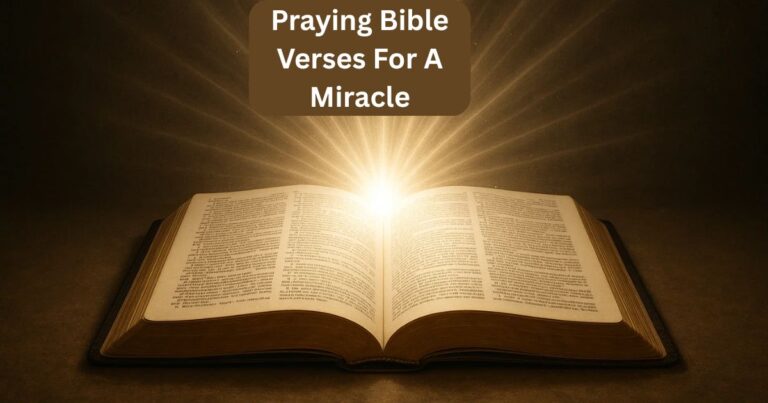 Praying Bible Verses For A Miracle