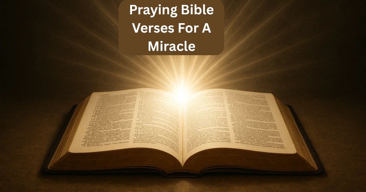 Praying Bible Verses For A Miracle